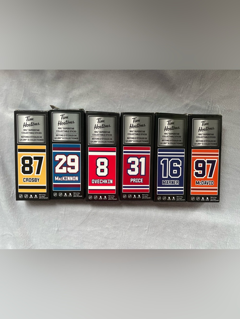 Tim Hortons NHL Superstars Collectable Sticks 2020 FULL SET w/ boxes